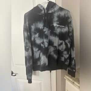 Women’s CHAMPION Tie Dye Pullover Hoodie Sweatshirt size XL